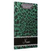 Porte-bloc Empreinte de léopard d'parties scintillant verte m (Swatch)