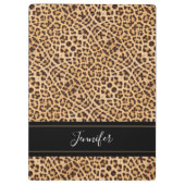 Porte-bloc Empreinte de léopard moderne Girly Chic Personnali (Dos)