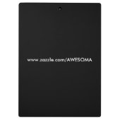 PORTE-BLOC EMPREINTE DE LÉOPARD NOIR (Dos)