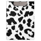 PORTE-BLOC EMPREINTE DE LÉOPARD NOIR (Devant)