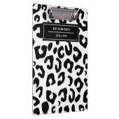 Porte-bloc Empreinte de léopard noir minimal moderne (Swatch)