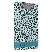 Porte-bloc Empreinte de léopard, Spots, Leopard Bleu, Votre N (Swatch)