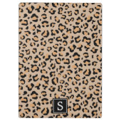 Porte-bloc Empreinte de léopard, Spots, Léopard Brown, Monogr (Dos)
