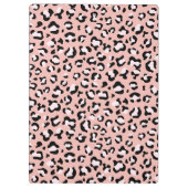 Porte-bloc Empreinte de léopard, Spots, Leopard Rose, Votre N (Dos)