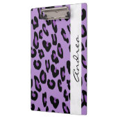 Porte-bloc Empreinte de léopard, Spots, Leopard Violet, Votre (Gauche)