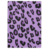 Porte-bloc Empreinte de léopard, Spots, Leopard Violet, Votre (Dos)