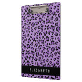 Porte-bloc Empreinte de léopard, Spots, Leopard Violet, Votre (Gauche)