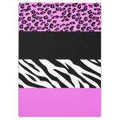 Porte-bloc Empreinte de léopard, Zebra Print, Poster de anima (Dos)