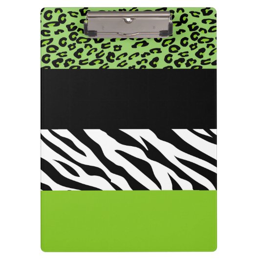 Porte-bloc Empreinte de léopard, Zebra Print, Poster de anima (Devant)