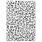 Porte-bloc Empreinte de léopard, Zones Léopard, Noir Et Blanc (Dos)