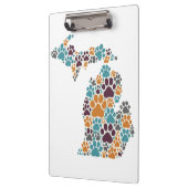 Porte-bloc Empreintes de pattes du Michigan Porte - blocs (Gauche)