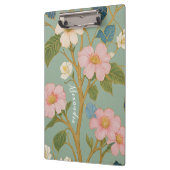 Porte-bloc En fleurs : Branche pastel avec fleurs roses (Gauche)