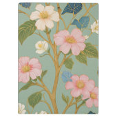 Porte-bloc En fleurs : Branche pastel avec fleurs roses (Dos)