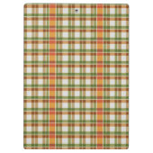 Porte-bloc En vichy orange et vert (Dos)