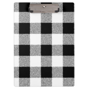 Porte-bloc en vichy vérifier le motif noir et blanc