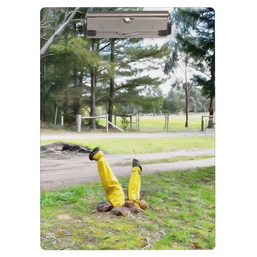 Porte-bloc Encore perdu dans le jardin (Devant)