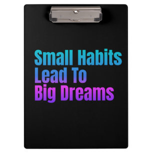 Porte-bloc Encourager Le Texte Les Petites Habitudes Conduise