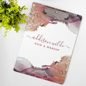 Porte-bloc Encre D'Aquarelle Liquide D'Art Moderne Purple Et