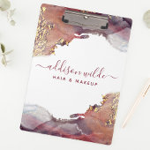 Porte-bloc Encre D'Aquarelle Liquide D'Art Moderne Purple Et