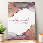 Porte-bloc Encre D'Aquarelle Liquide D'Art Moderne Purple Et