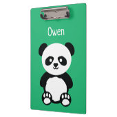 Porte-bloc Enfants adorables personnalisés de vert d'ours (Gauche)