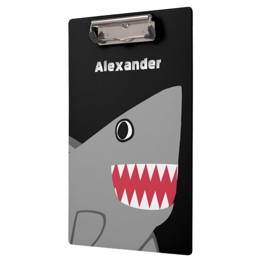 Porte-bloc Enfants mignons personnalisés de requin de bande (Gauche)