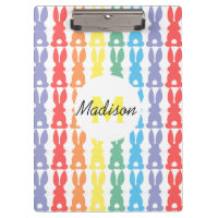 Enfants Personnalisé Rainbow Bunny Silhouette Cute