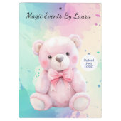 Porte-bloc Enfants Planificateur de fête Pastel Teddy Bear Co (Dos)