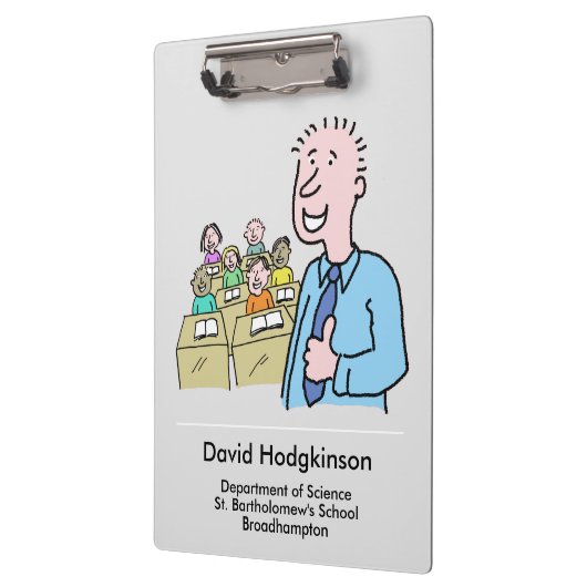 Porte-bloc Enseignant avec thème de classe (Gauche)