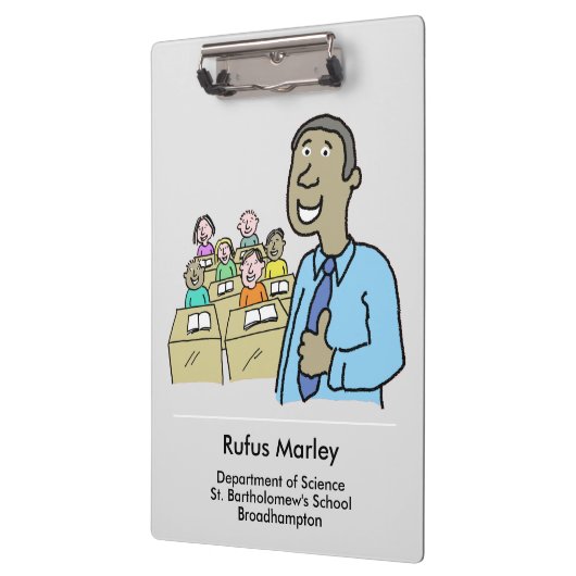 Porte-bloc Enseignant avec thème de classe (Gauche)