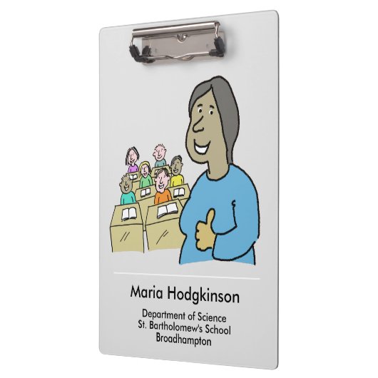 Porte-bloc Enseignant avec thème de classe (Gauche)