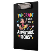 Porte-bloc Enseignant de 2e année 2e année Aventure commence (Gauche)