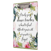 Porte-bloc Enseignant de danse Merci Wains pour enseignant de (Gauche)