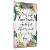 Porte-bloc Enseignant de danse Merci Wains pour enseignant de (Swatch)