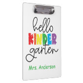 Porte-bloc Enseignant de jardin d'enfants Bonjour maternelle (Swatch)