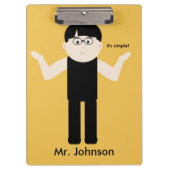 Porte-bloc Enseignant parce que Guy 2 Porte - bloc drôle (Devant)