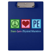 Porte-bloc Enseignant Peace Love PE (Devant)