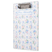 Porte-bloc Enseignant Personnalisé Floral Ribbon Bows (Gauche)