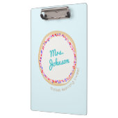 Porte-bloc Enseignant scolaire personnalisé (Gauche)