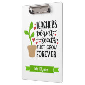 Porte-bloc Enseignants Graines Plantes Qui Croissent Pour Tou (Gauche)