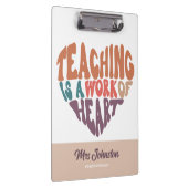 Porte-bloc Enseigner est une oeuvre de coeur Best Teacher Cad (Swatch)