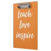 Porte-bloc Enseignez l'amour inspirent | expression inspirée (Gauche)