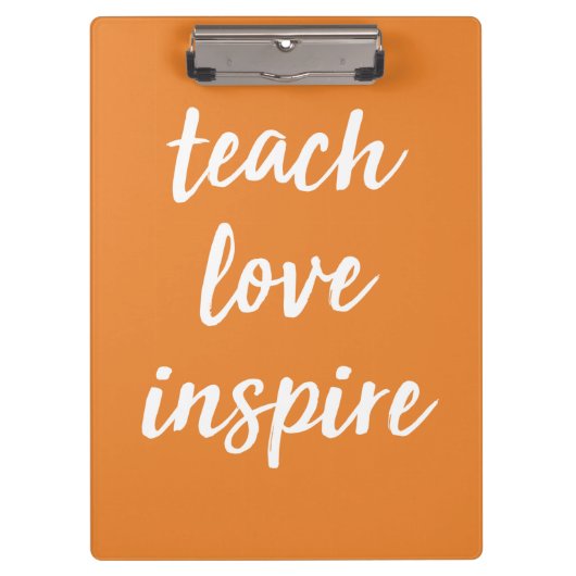 Porte-bloc Enseignez l'amour inspirent | expression inspirée (Devant)