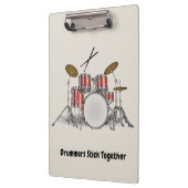 Porte-bloc Ensemble illustré de tambour (Gauche)