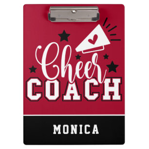 Porte-bloc Entraîneur corsé personnalisé rouge et noir