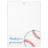 Porte-bloc entraîneur de baseball merci plateau cadeau! (Dos)