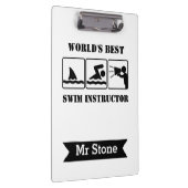 Porte-bloc Entraîneur de natation Personalisé Enseignant Port (Swatch)