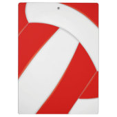 Porte-bloc entraîneur de volley-ball rouge blanc (Dos)