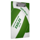 Porte-bloc entraîneur de volley-ball vert blanc (Swatch)