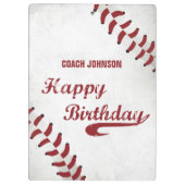 Porte-bloc Entraîneur Joyeux Anniversaire Grand Grunge Baseba (Dos)